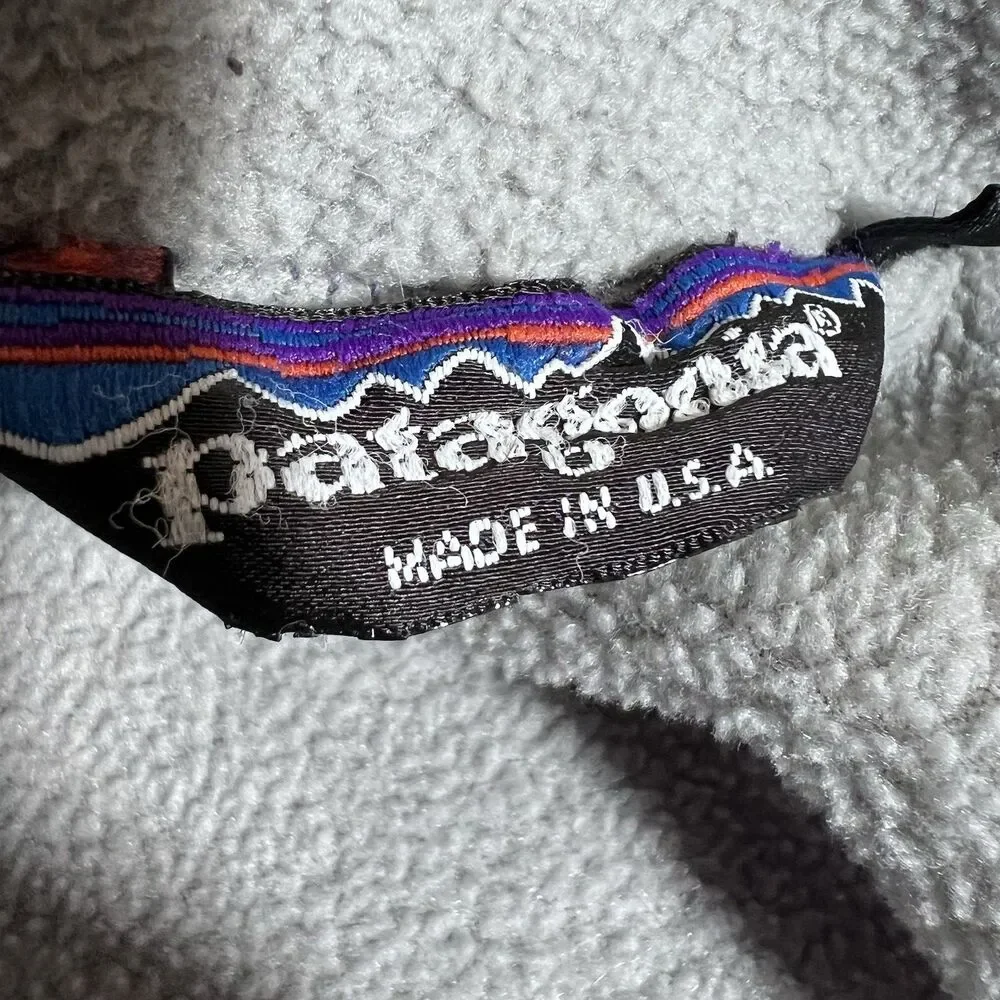 Vintage Patagonia Shelled Synchilla Full Zip Jacket Made In USA Women's Large - Picture 10 of 14